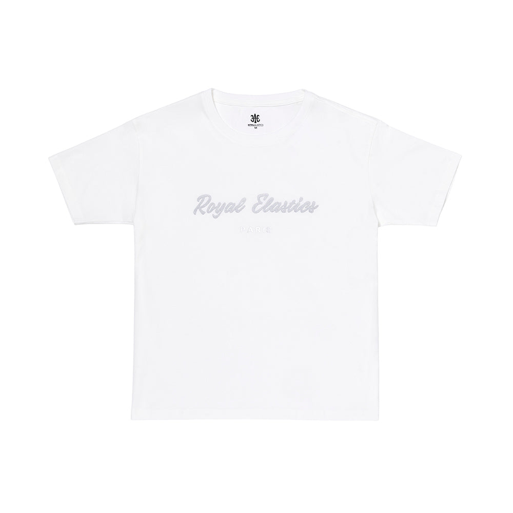 ルーズフィットロゴTシャツ 白 (Unisex)