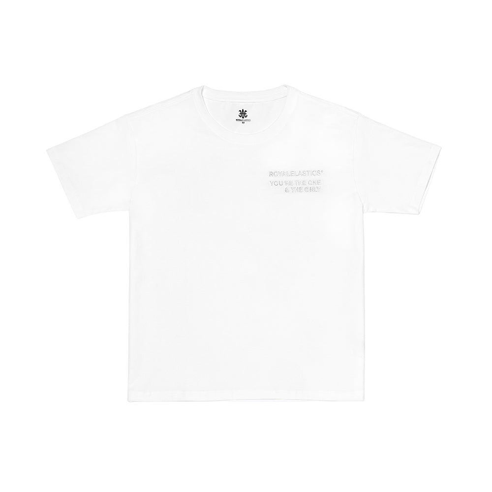 ルーズフィットロゴTシャツ 白 (Unisex)